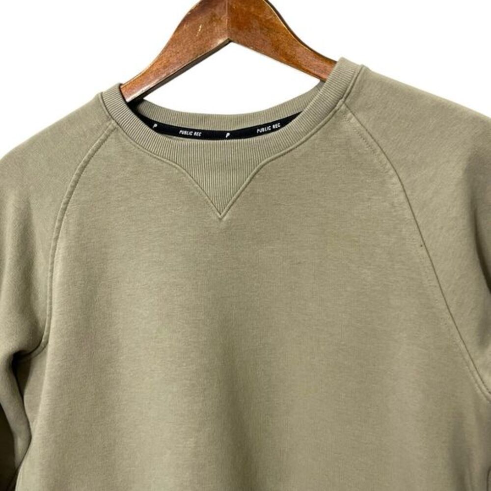 Public Rec Luxe‎ Fleece Sweatshirt Women’s Small Pima Cotton Crew Neck Pullover - Picture 4 of 13